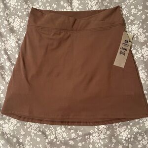 Mono B Chocolate A-Line Skirt